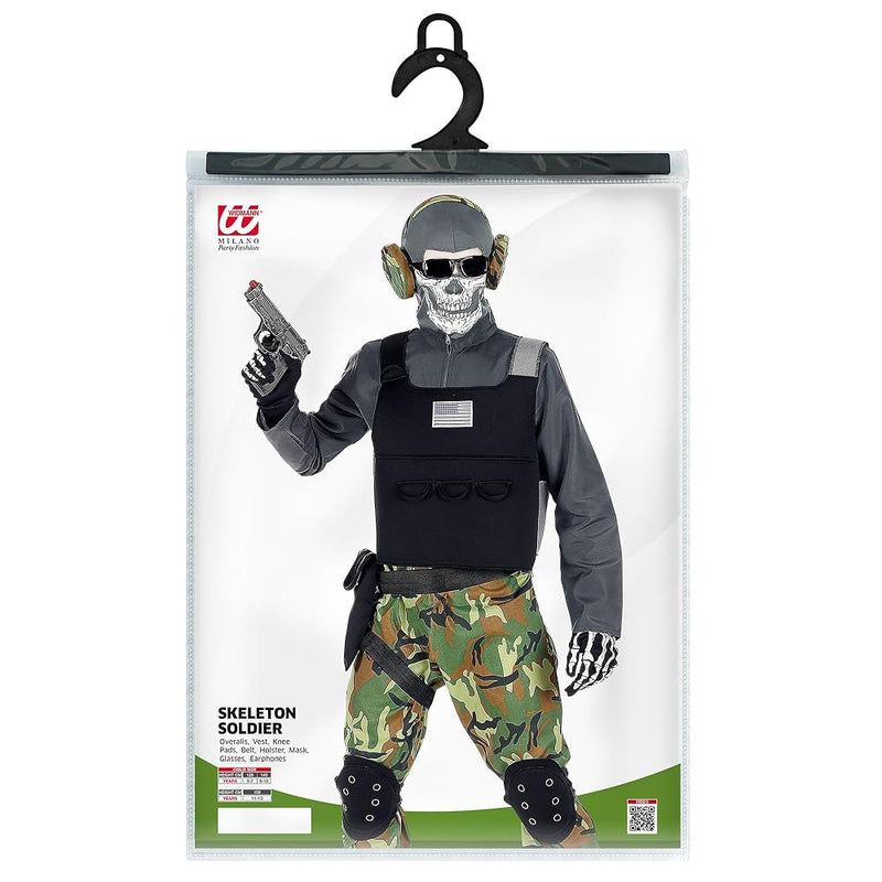 NEW W WIDMANN MILANO Party Fashion Kids Costume Skeleton Solider