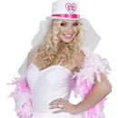 NEW W WIDMANN MILANO Party Fashion Bachelorette Party Hat with Bridal Veil - One Size Fits All