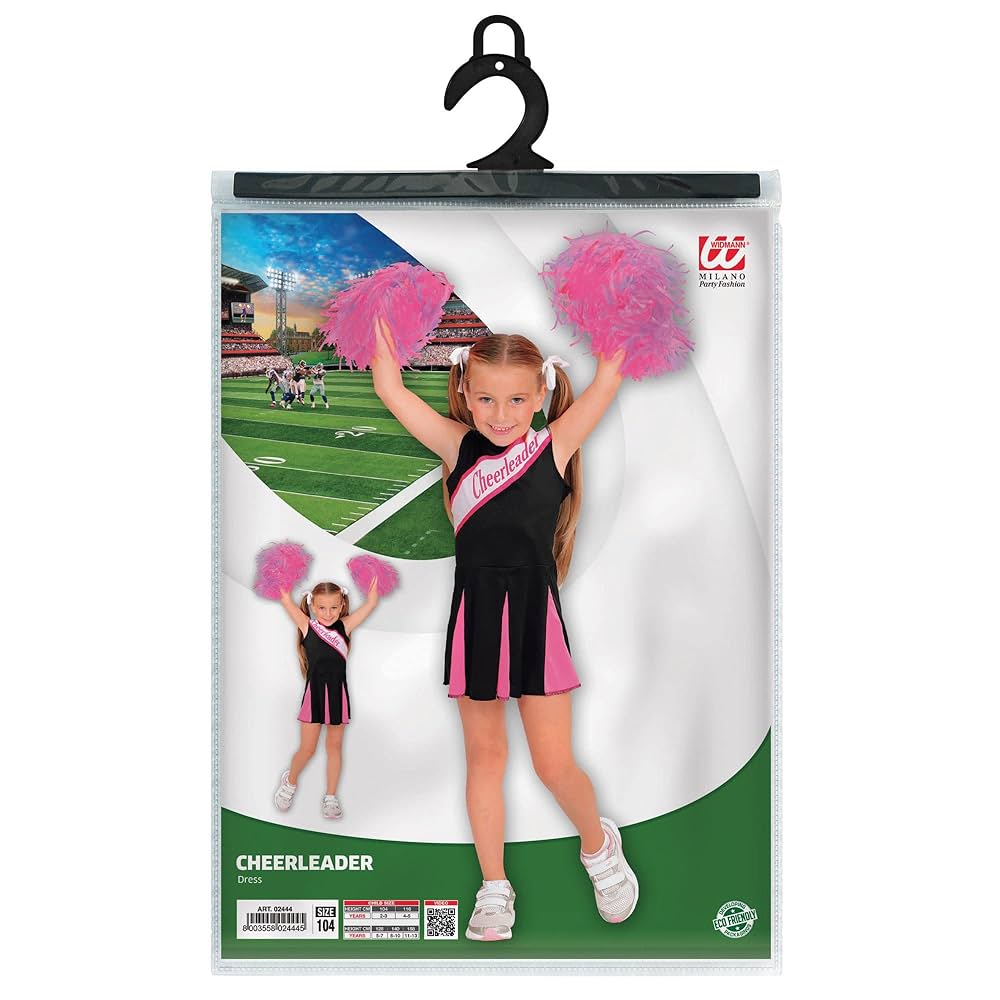 NEW W WIDMANN MILANO Party Fashion Kids Costume Cheerleader NEW W WIDMANN MILANO Party Fashion Kids Costume Cheerleader