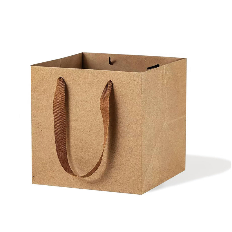 ILC Kraft Paper Gift Bag Large Square Bottom with Handles 40x40x40cm