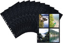 NEW Herma Photo Binder Black 10x15cm Pockets 4/Sheet - Pack of 10 Sheets