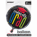 Unique Party Congrats Graduate Foil Helium Balloon 45.7cm