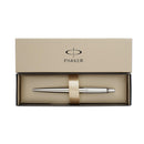 قلم حبر جاف باركر جوتر بريميم ستينلس ستيل لامع مزخرف مسكة كروم
