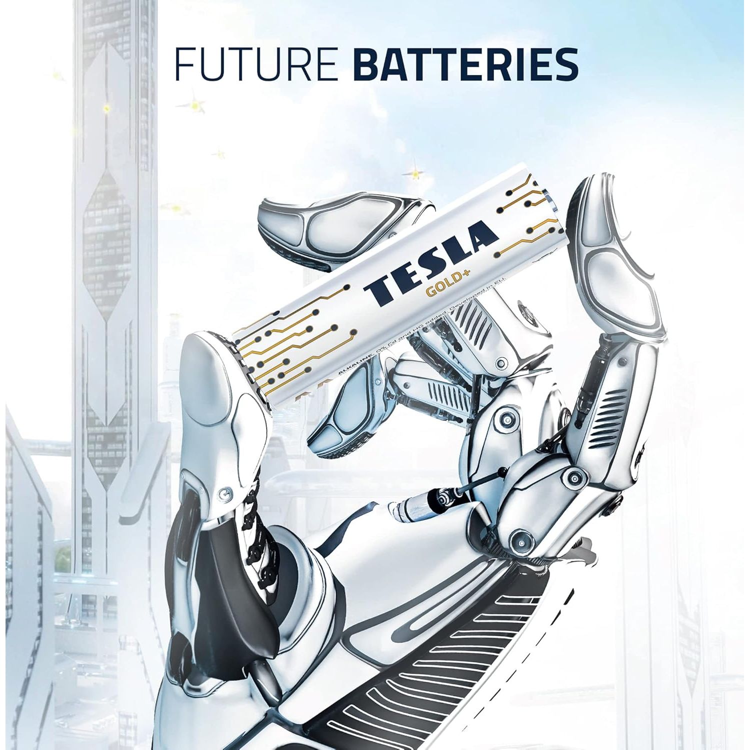 NEW TESLA Future Batteries Gold+ Alkaline D - Pack of 2 NEW TESLA Future Batteries Gold+ Alkaline D - Pack of 2
