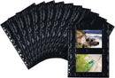 NEW Herma Photo Binder Black 10x15cm Pockets 2/Sheet - Pack of 10 Sheets