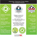 NEW Floortex Cleartex® Evolutionmat Enhanced Polymer Rectangular Chair Mat for Carpets up to 9mm with Grippers  - 150 x 116cm