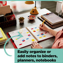 NEW 3M Post-it® Flag Index Tabs 11,9x43,2 mm Assorted Colours - Pack of 140