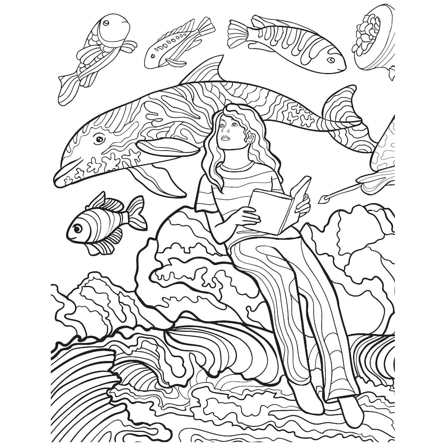 Dreamland Publications Dreamlike Adult Coloring Book - 30 Sheets Dreamland Publications Dreamlike Adult Coloring Book - 30 Sheets