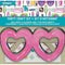 Unique Party Valentine's Craft Kit Glasses & Stickers - Pack of 8