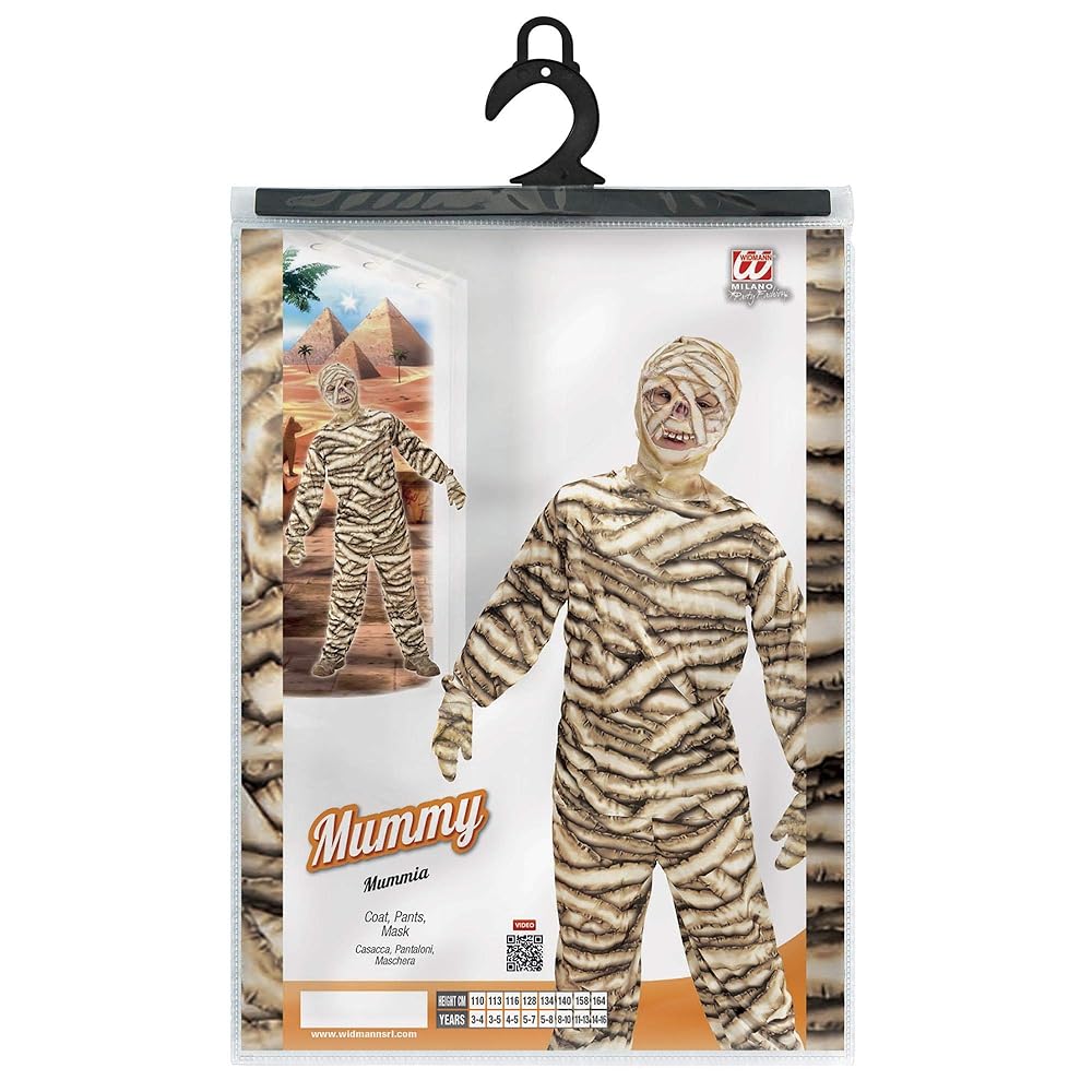 NEW W WIDMANN MILANO Party Fashion Kids Costume Mummy NEW W WIDMANN MILANO Party Fashion Kids Costume Mummy