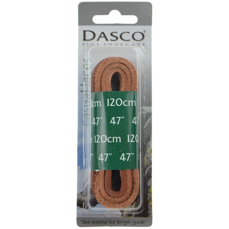 Dasco Casual Laces Leather Flat 4mm - Brown  120cm