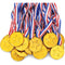 جوائز و هدايا حفلات ميدالية مع شريط ذهبي سعة ٢٤