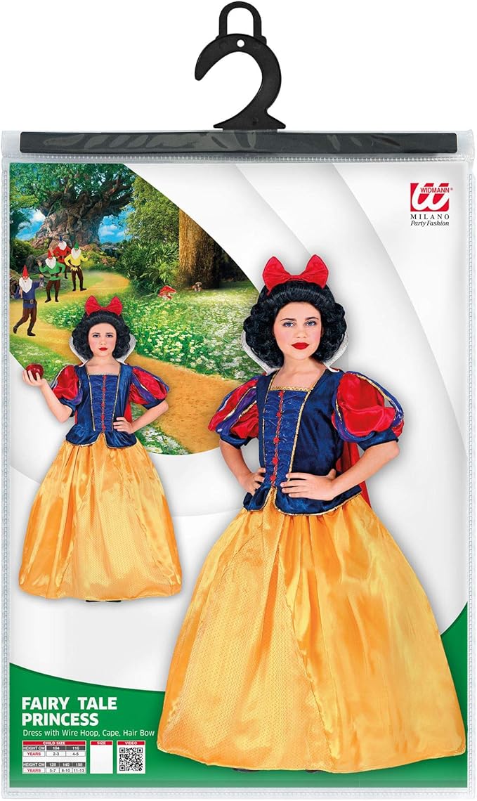 NEW W WIDMANN MILANO Party Fashion Kids Costume Snowhite Fairyland Princess