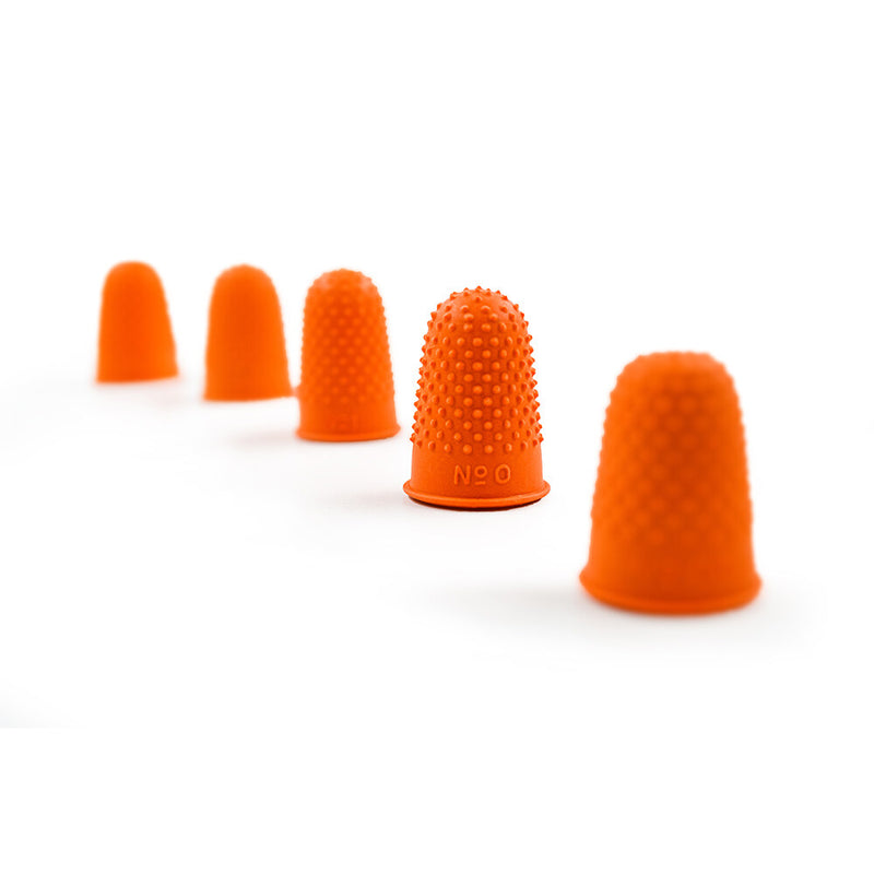 Yosogo Studded Natural Rubber Finger Cone Thimblettes 5 Assorted Sizes for Note Counting & Page Turning - Pack of 5