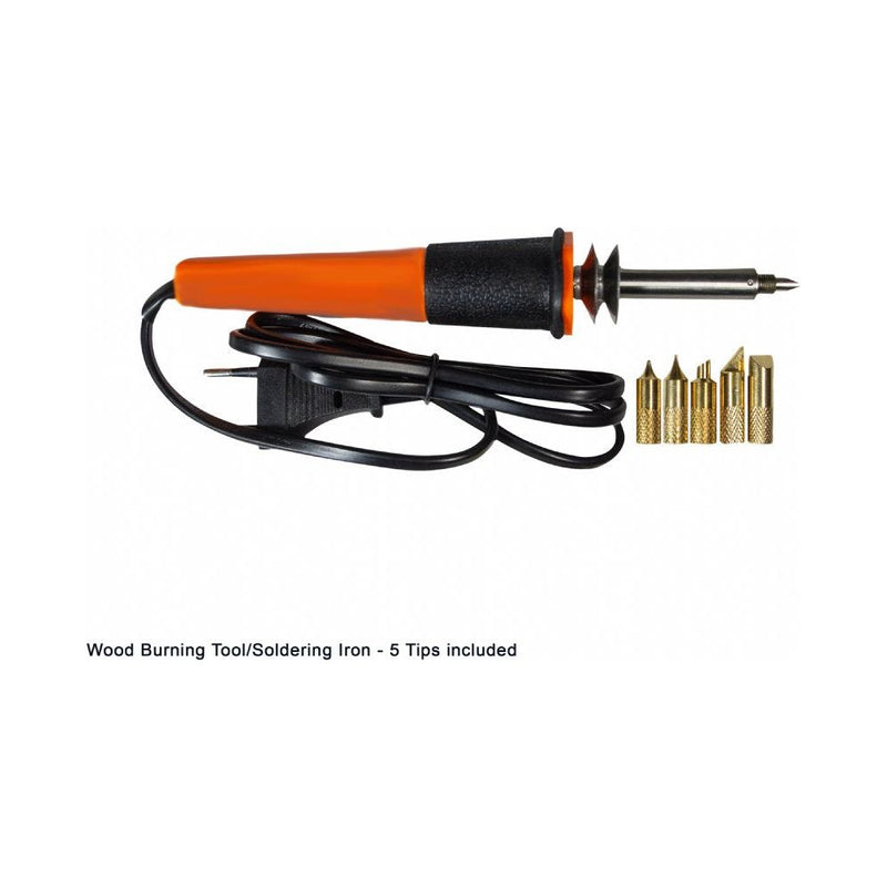 Electronic Pyrography Wood Burner & Soldering Tool 2in1 - 28pcs Tip Set