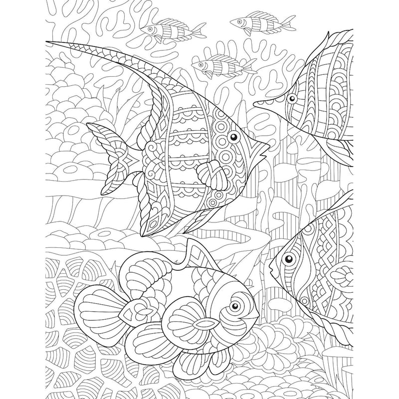 Dreamland Publications Ocean Adult Coloring Book - 30 Sheets