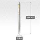 NEW Parker Jotter Stainless Steel with Golden Trim Ballpoint Pen