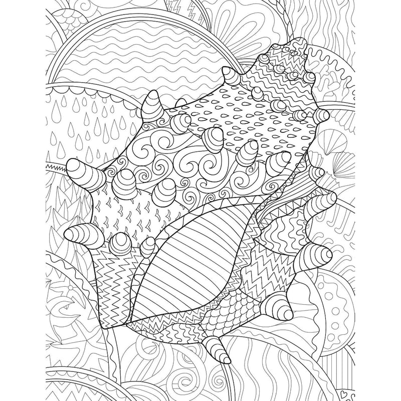 Dreamland Publications Ocean Adult Coloring Book - 30 Sheets