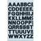 Zweckform A-Z Labels 10mm Black Letters Weatherproof - Pack of 130