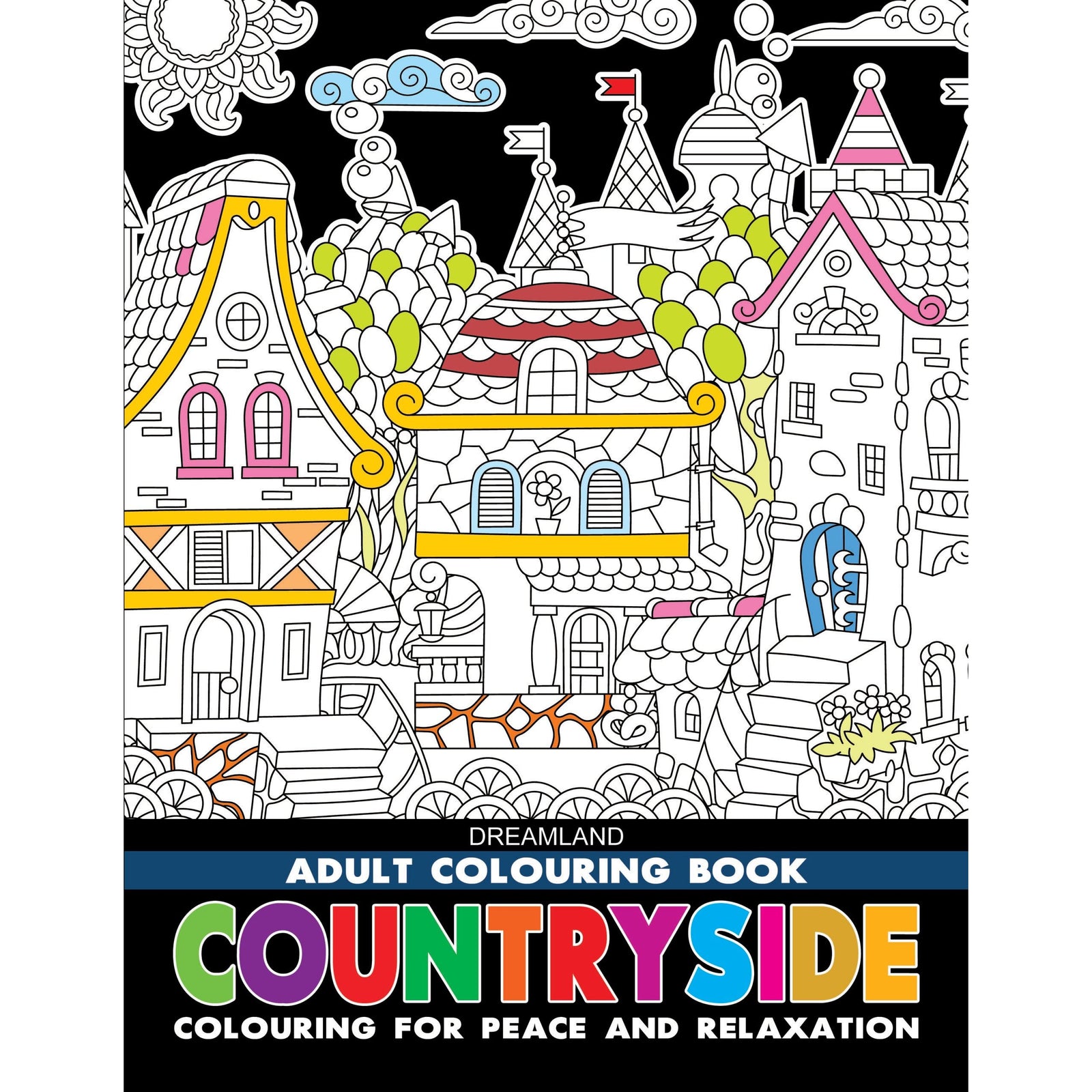 Dreamland Publications Countryside Adult Coloring Book - 30 Sheets Dreamland Publications Countryside Adult Coloring Book - 30 Sheets