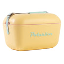 Polarbox Pop 20 Litre Coolers with Leather Strap - Yellow/Green