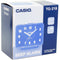 ساعة منبه كاسيو ٩٠×١٠٥×٦٠ ملم مع عقارب و ارقام مضيئة  و زر الغفوة  - ابيض 
Casio TQ-218