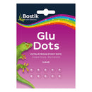 Bostik Extra Strong Glue Dots 10mm Double Sided Transparent Sticky Circles - Pack of 64