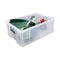 NEW Whitefurze 51L Allstore Transparent Storage Box with Lid 66 x 44 x 23 CM