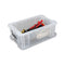 NEW Whitefurze 15L Allstore Transparent Storage Box with Lid 47 x 30 x 17 CM