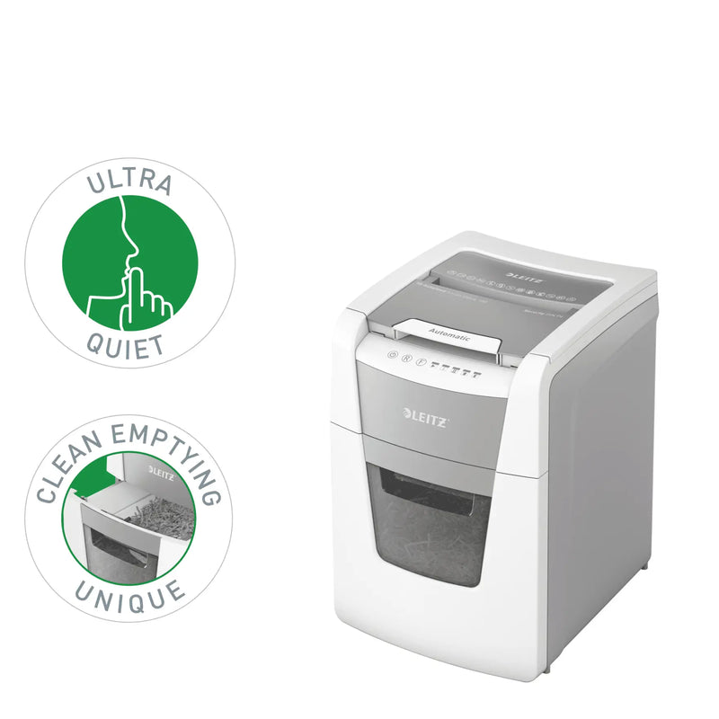 NEW Leitz Icon Auto Feed 150 Sheets P4 Cross Cut Shredder Machine - Office 150
