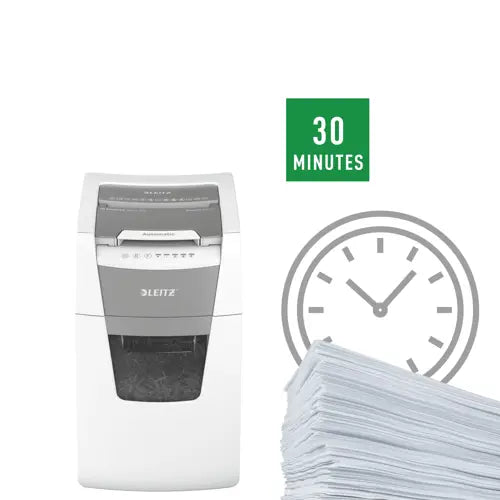 NEW Leitz Icon Auto Feed 150 Sheets P4 Cross Cut Shredder Machine - Office 150