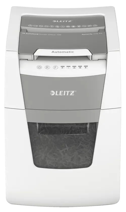 NEW Leitz Icon Auto Feed 100 Sheets P4 Cross Cut Shredder Machine - Small Office 100