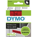NEW Dymo D1 Tape 12mm x 7m Black on Colored Plastic