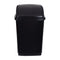 NEW Whitefurze 50L Large Swing Top Waste Paper BIn 38x34x67 cm Black