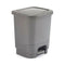 NEW Whitefurze 8L Small Pedal Lid Waste Bin 21x24x29cm Silver