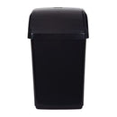 NEW Whitefurze 10L Small Swing Top Lid Waste Bin 23x21x38 cm Black