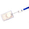 Kejea Vertical Badge Reel & ID Card Holder 105 x 74 mm - Blue Lanyard