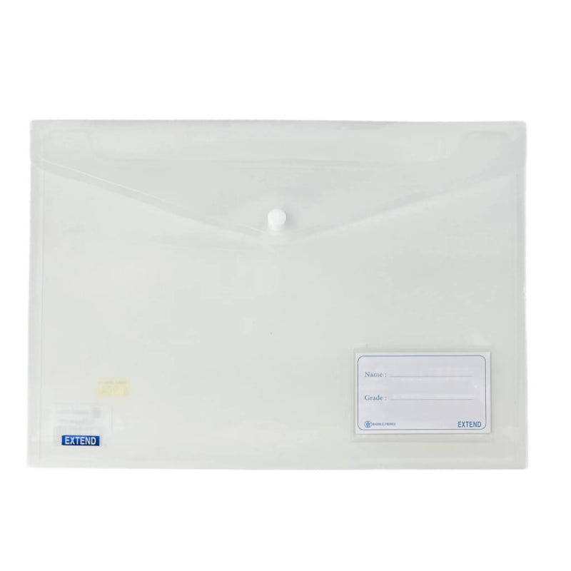Bindermax Transparent Button Wallet A4