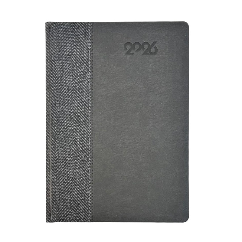 NEW Bassile 2026 Dual Tone Hard Cover Day to Page Diary Arabic/English - A5