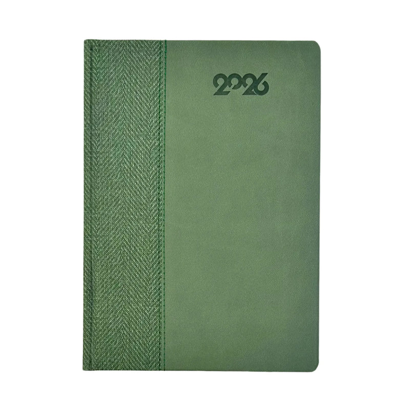 NEW Bassile 2026 Dual Tone Hard Cover Day to Page Diary Arabic/English - A5