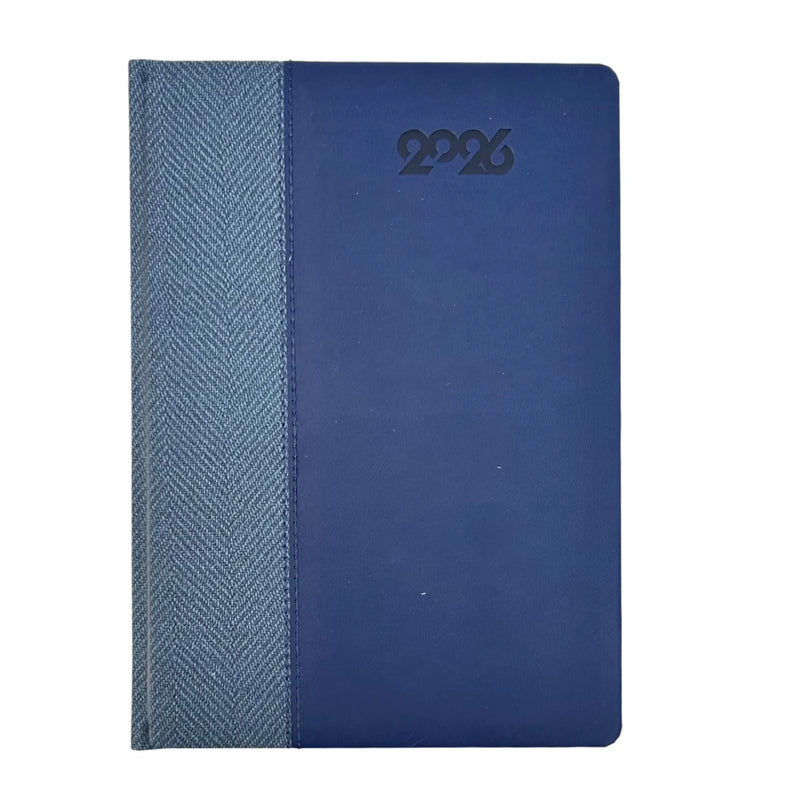 NEW Bassile 2026 Dual Tone Hard Cover Day to Page Diary Arabic/English - A5