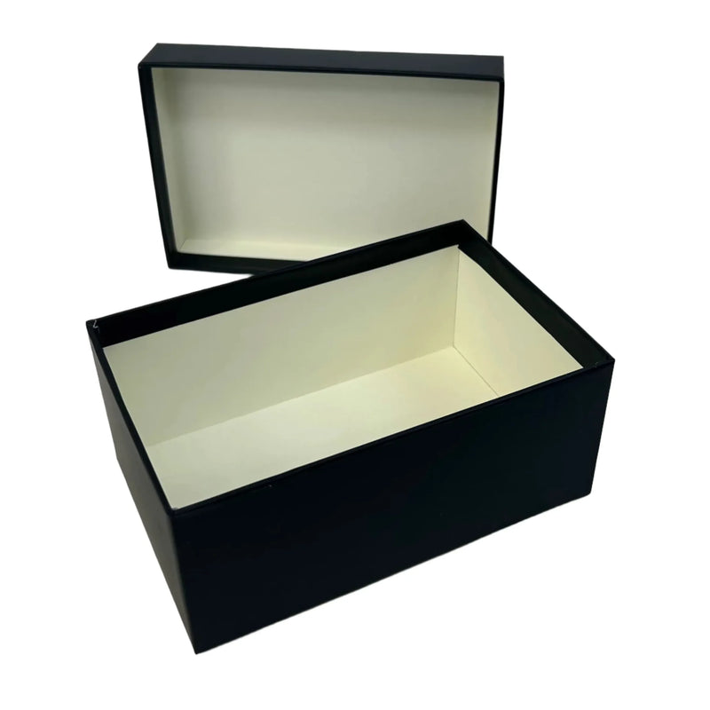 NEW Kairui Rectangular Plain Black Gift Box with Lid - Assorted Sizes