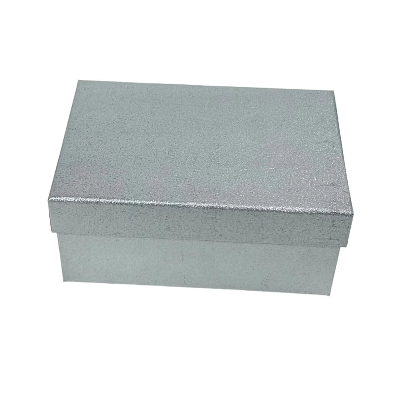 NEW Kairui Rectangular Plain Silver Gift Box with Lid - Assorted Sizes