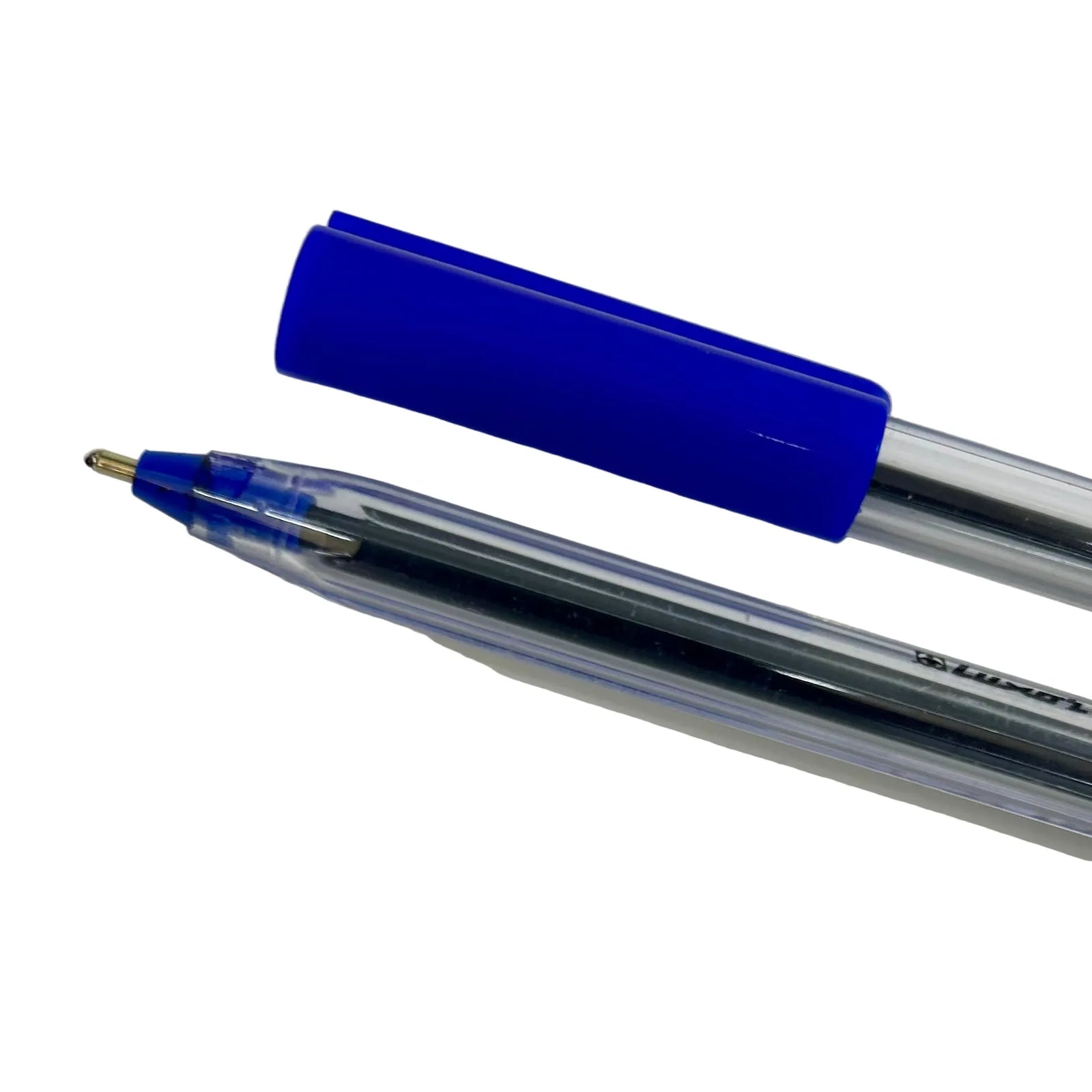 NEW Luxor Trios Icy Bulk Ballpoint Pen Med 1.0mm Blue - Box of 50 NEW Luxor Trios Icy Bulk Ballpoint Pen Med 1.0mm Blue - Box of 50