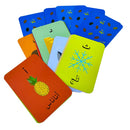 World of Imagination Suzanne Ghawi Arabic Alphabets Flash Cards Game - 34 Cards عالم الخيال للنشر و التوزيع سوزان غاوي  لعبة بطاقات الحروف العربية
