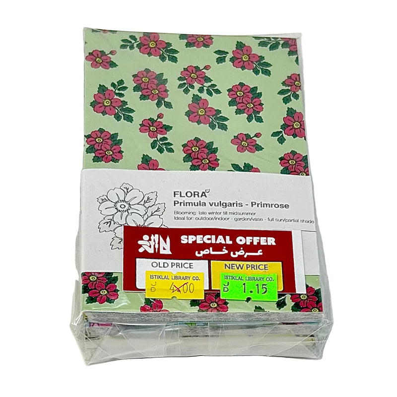 Special Offer Inspira Flora 140x90mm Soft Cover 96 Sheets Pocket Notebook A6 - Pack of 4