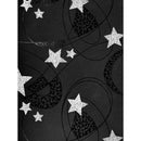Jung Design Premium LUXE Gift Wrap Paper 75x100 cm -  Stars on Black