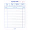 Single Copy Captain Orders Book 12x17 cm - 50 Sheets