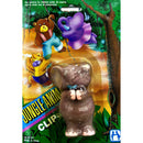 Jungle Animal Clip-On Toy - Pack of 3