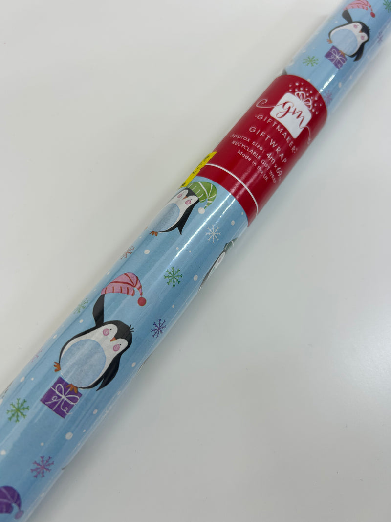 NEW IG Design Christmas Gift Wrap Roll  4M x 69cm